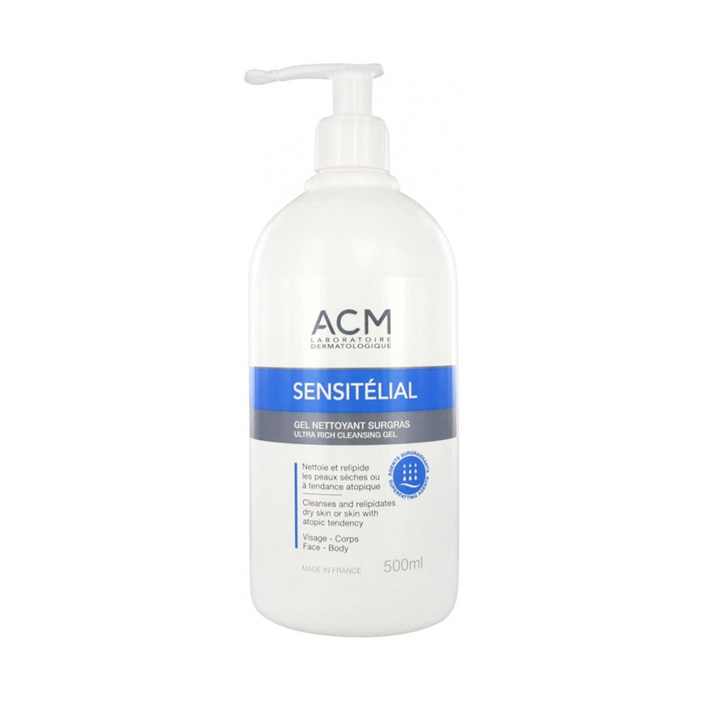 Acm Sensitélial Gel Nettoyant Surgras
