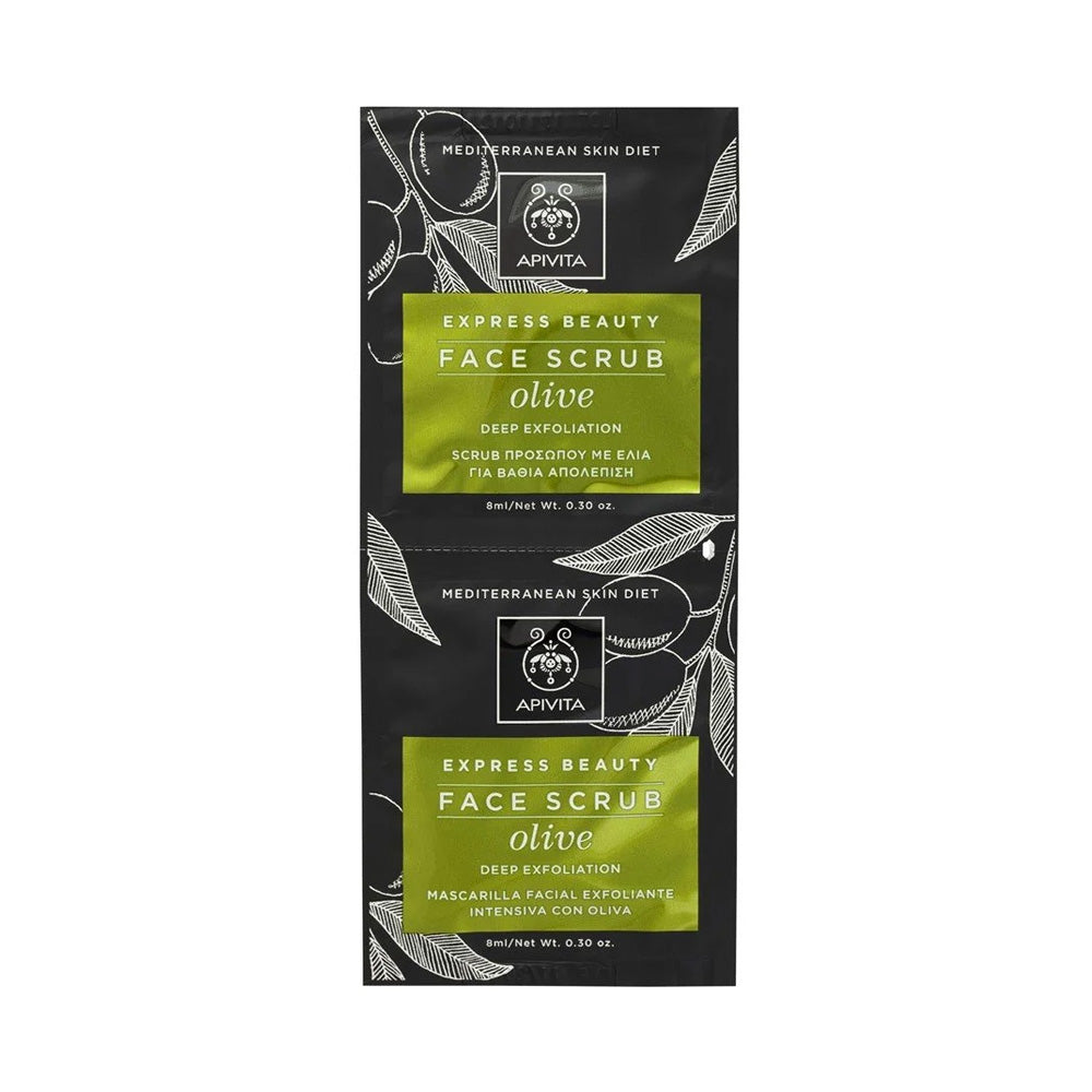 Apivita Express Beauty Face Scrub Olive 6*2*8ml