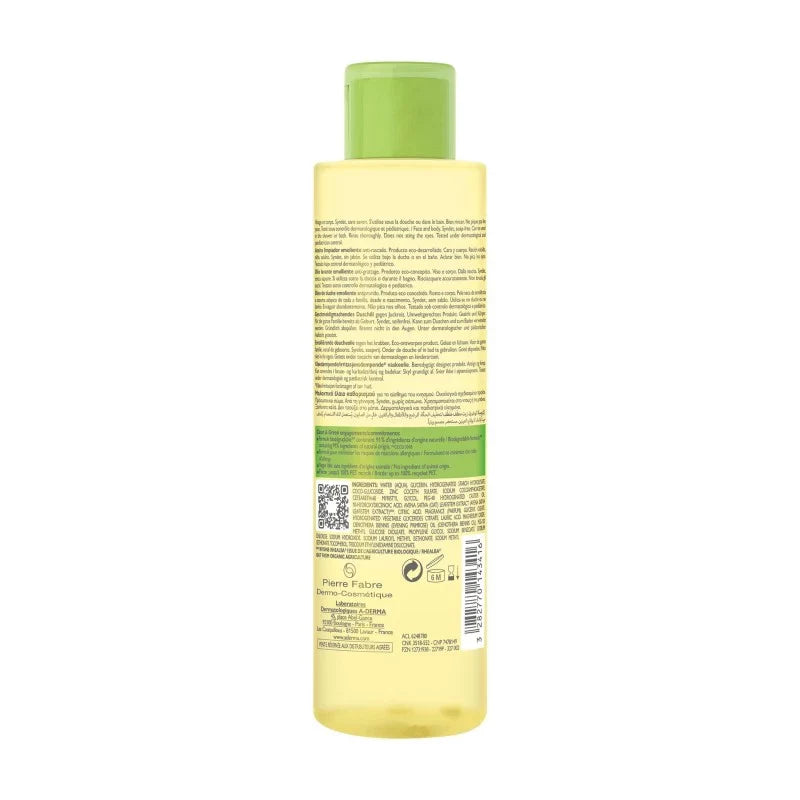 A-Derma EXOMEGA CONTROL Huile lavante émolliente anti-grattage 200ml