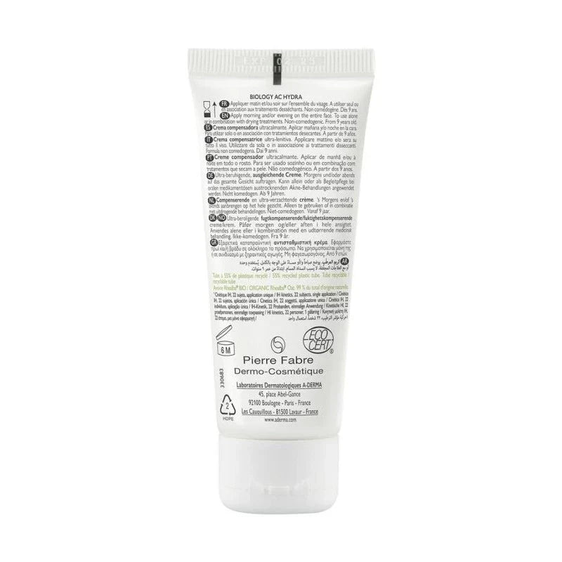 A-Derma BIOLOGY AC hydratante compensatrice 40ml