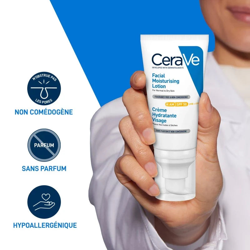Cerave Crème Hydratante Visage SPF50 52ml