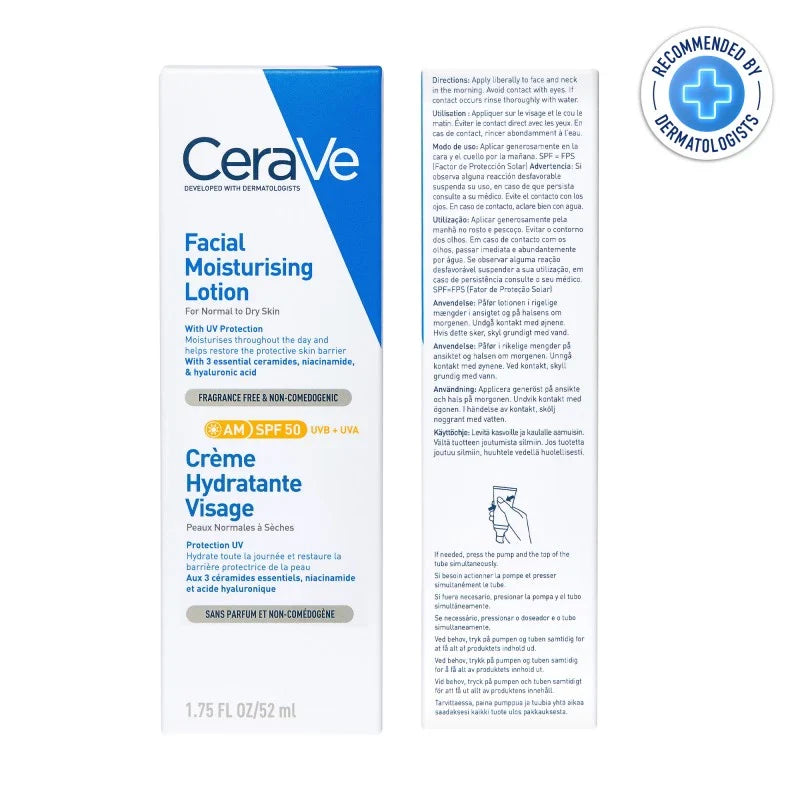 Cerave Crème Hydratante Visage SPF50 52ml