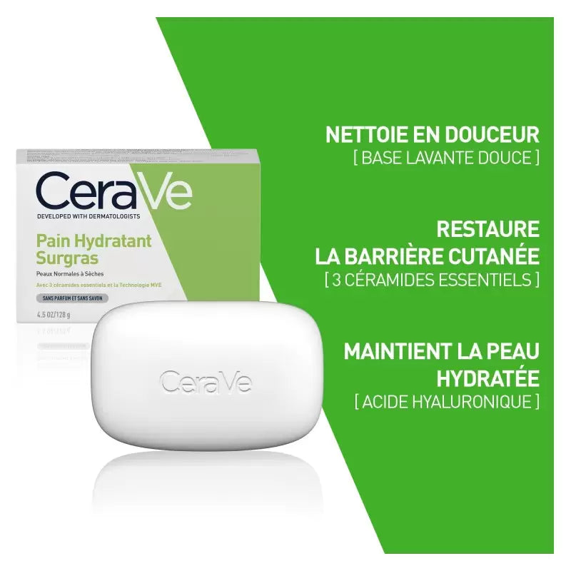Cerave Pain Hydratant Surgras 128g