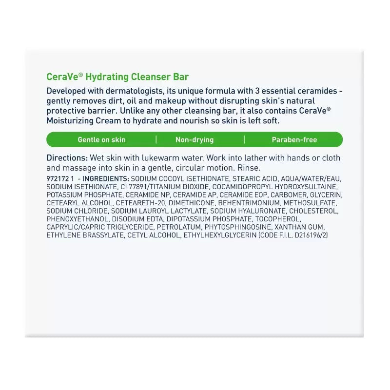 Cerave Pain Hydratant Surgras 128g