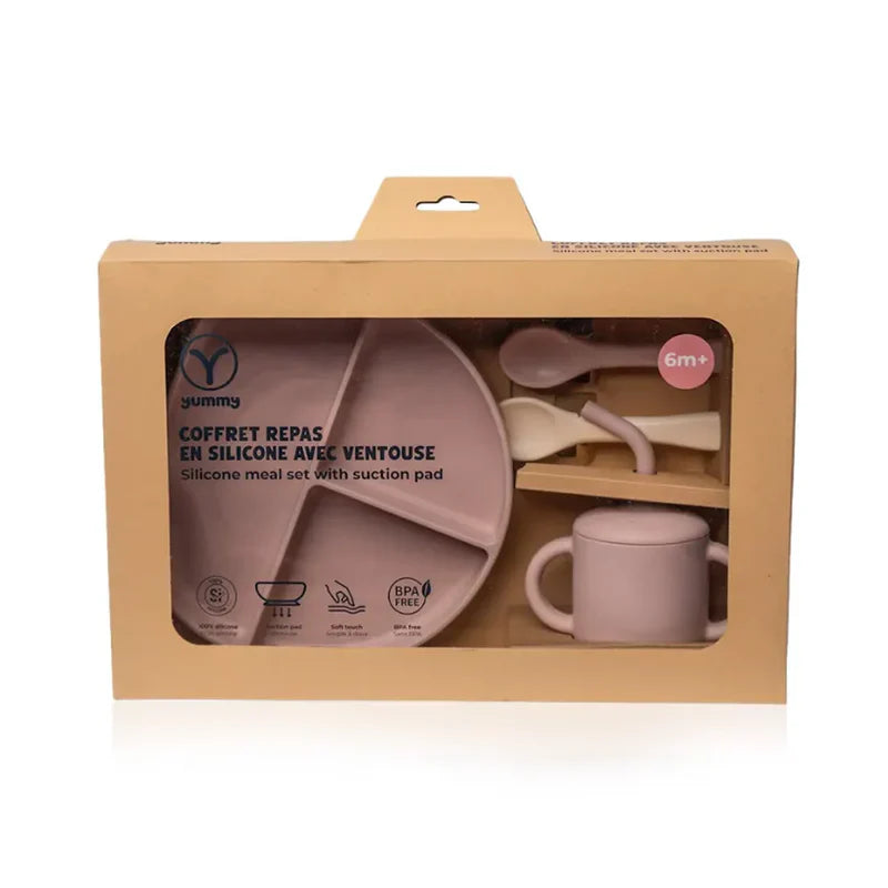 YUMMY Coffret Repas Silicone 6M+